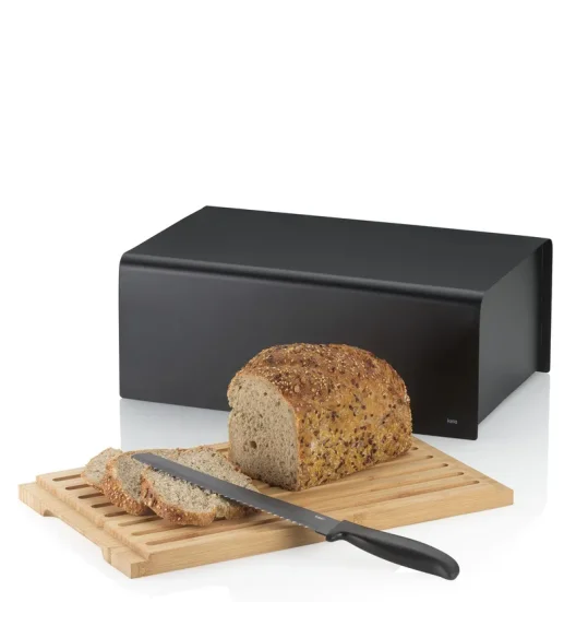 KELA | Kiril | chlebak, metal/bambus, 38 x 23 x 16 cm
