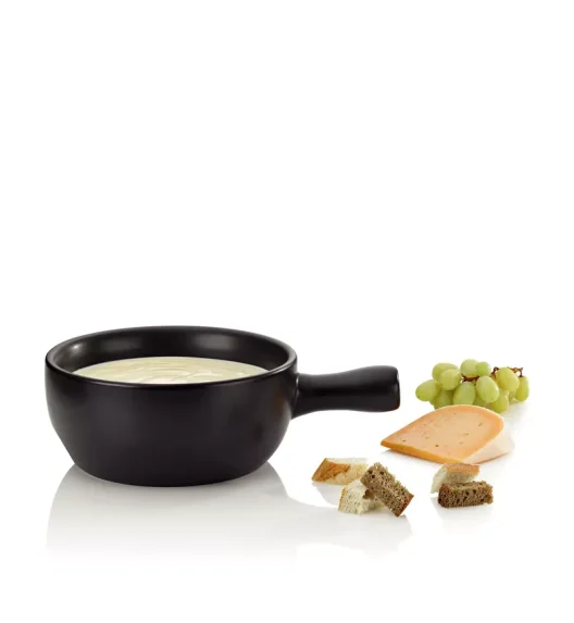 KELA | Basel | rondel do fondue serowego, śred. 22,5 x 10 cm, czarny