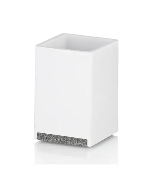 KELA | Cube | kubek, żywica polimerowa, 7 x 7 x 11 cm, biały