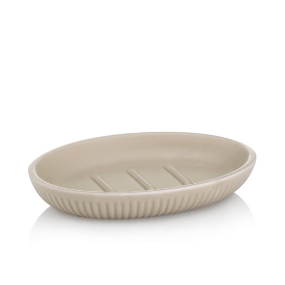 KELA | Adele | mydelniczka, ceramika, 13,5 x 9,5 x 2 cm, beżowa