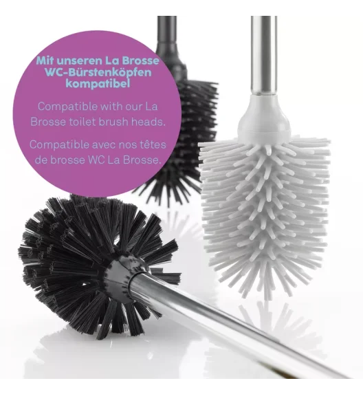 KELA | Sterling | zestaw do WC, ceramika/stal nierdzewna, śred. 10,5 x 45 cm