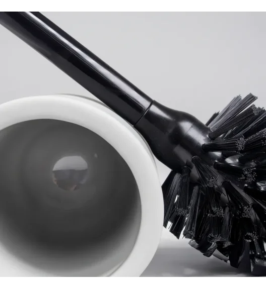 KELA | Sana | zestaw do WC, ceramika gumowana/tworzywo sztuczne, śred. 10 x 45 cm, jasnoszary