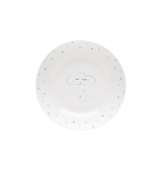 LUBIANA KIDS CHMURKA 9345 | Komplet obiadowy dla dzieci 3 el / porcelana