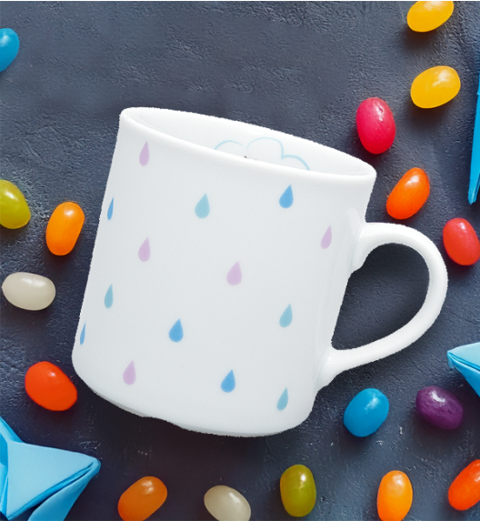 LUBIANA KIDS CHMURKA 9345 | Komplet obiadowy dla dzieci 3 el / porcelana