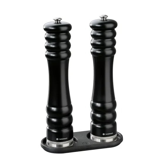 ZASSENHAUS | podstawka pod młynki, żeliwo, 20 x 9 cm, na 2 młynki o średnicy do 7,5 cm