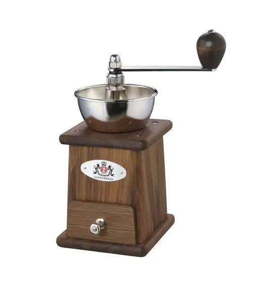 ZASSENHAUS | Santos | młynek do kawy, 11,5 x 10,5 x 23,5 cm, 70 g, drewno orzechowe