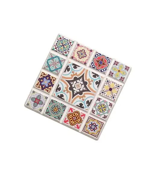 ZASSENHAUS | Marrakesch | podkładka pod szklankę, ceramika/korek, 11 x 11 cm, gwiazda