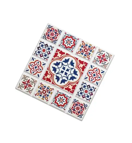 ZASSENHAUS | Agadir | podkładka, ceramika/korek, 16 x 16 cm, kwiat