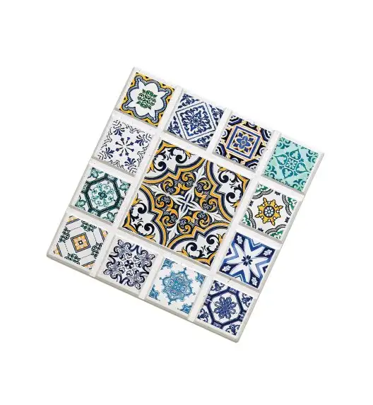 ZASSENHAUS | Agadir | podkładka, ceramika/korek, 16 x 16 cm, romb