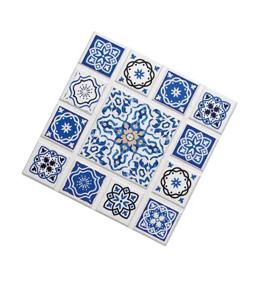 ZASSENHAUS | Casablanca | podkładka pod gorące naczynia, ceramika/korek, 20 x 20 cm, krzyż