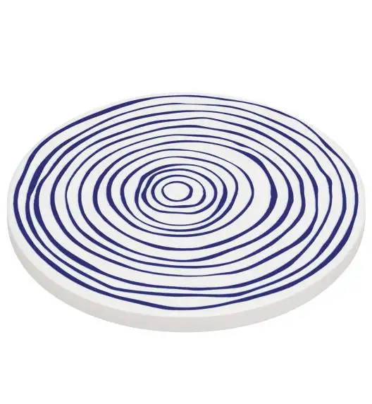 ZASSENHAUS | Nordic | podkładka pod szklankę, ceramika/korek, śred. 11 cm, kręgi