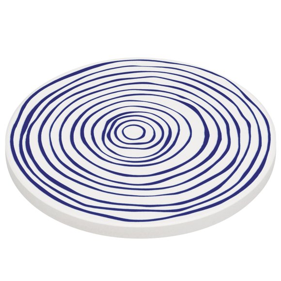 ZASSENHAUS | Nordic | podkładka pod szklankę, ceramika/korek, śred. 11 cm, kręgi