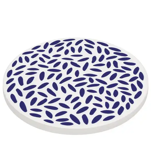 ZASSENHAUS | Nordic | podkładka pod szklankę, ceramika/korek, śred. 11 cm, krople