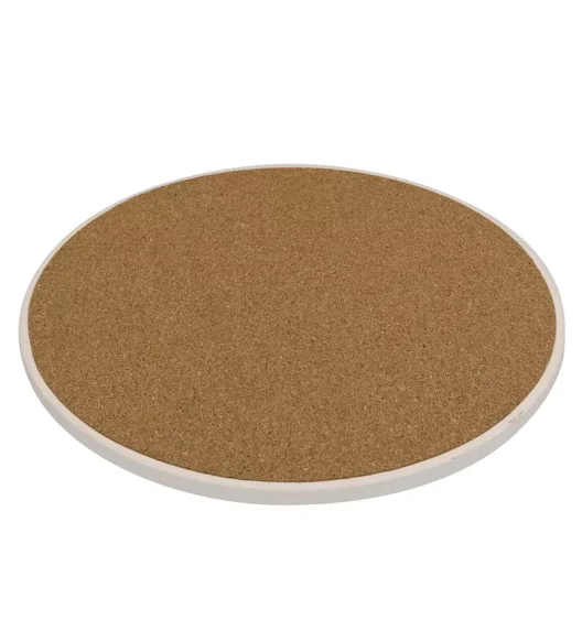 ZASSENHAUS | Nordic | podkładka pod gorące naczynia, ceramika/korek, śred. 20 cm, kręgi