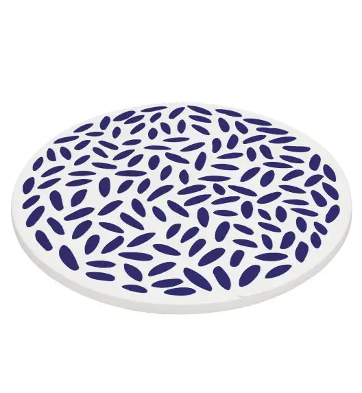 ZASSENHAUS | Nordic | podkładka pod gorące naczynia, ceramika/korek, śred. 20 cm, krople