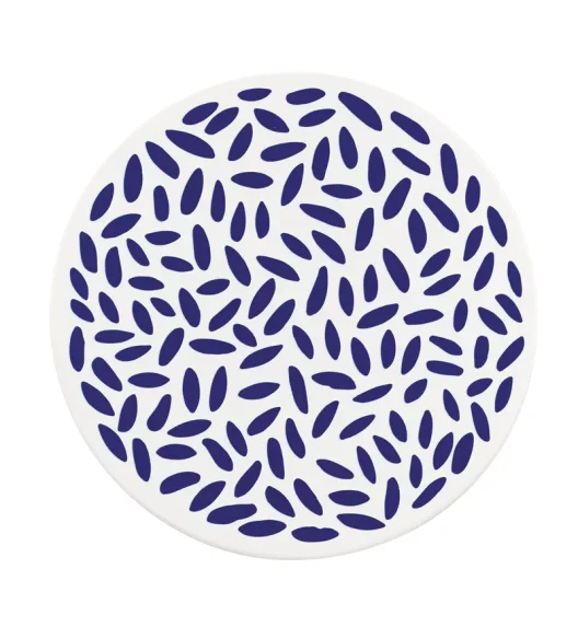 ZASSENHAUS | Nordic | podkładka pod gorące naczynia, ceramika/korek, śred. 20 cm, krople