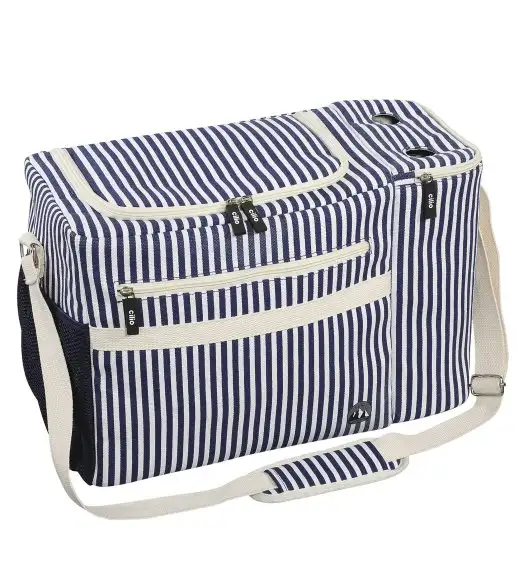 CILIO | Maritimo | torba termiczna piknikowa, 45 x 20 x 30 cm, 23 l, biało-niebieska