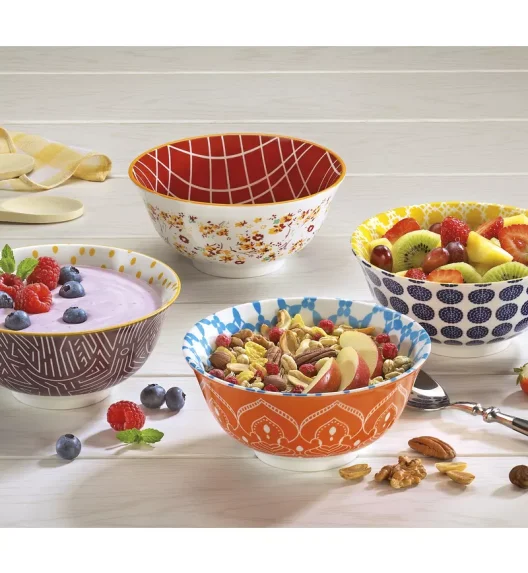 CILIO | Amici | miseczka, porcelana, śred. 15,5 cm, 0,5 l, kwiaty