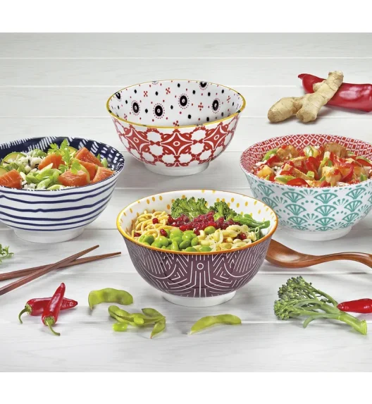 CILIO | AMICI | miseczka, porcelana, śred. 18 cm, 0,85 l, kafelki