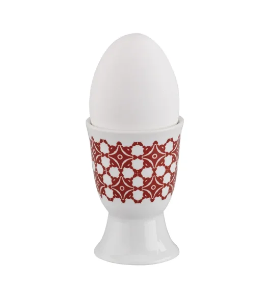 CILIO | Amici | kieliszek na jajko, porcelana, śred. 5 x 7 cm, czerwone kafelki