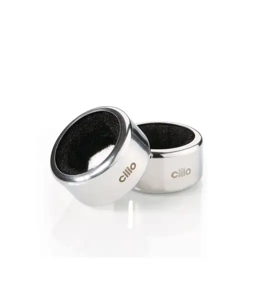 CILIO | kołnierze na butelkę, 2 szt., stal nierdzewna, śred. 4 x 2 cm