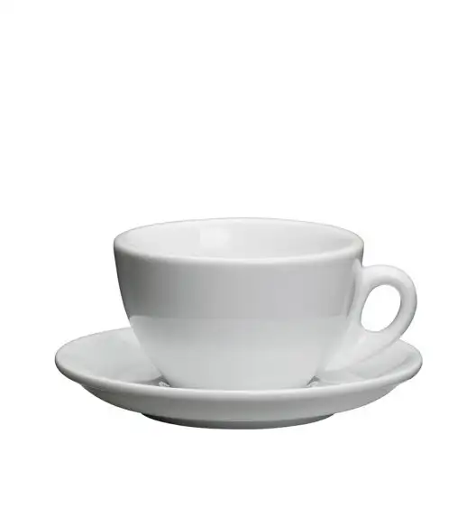 CILIO | Roma | filiżanka do cappuccino, ze spodkiem, 0,1 l, biała