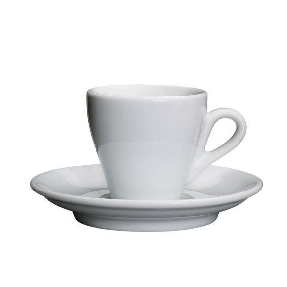 CILIO | Milano | porcelanowa filiżanka do espresso ze spodkiem, 50 ml, biała