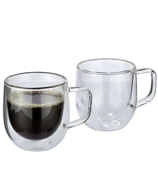 CILIO | Veneto | szklanki do kawy, 2 szt., szkło borokrzemowe, 0,2 l, śred. 8 x 9 cm