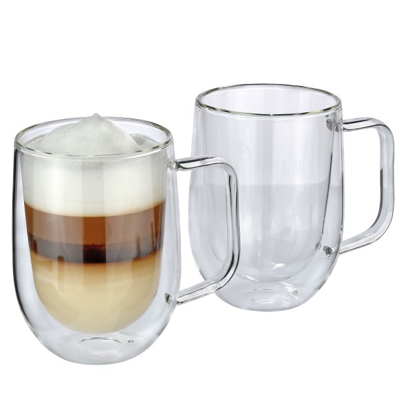 CILIO Veneto Szklanki do latte macchiato, 2 szt., szkło borokrzemowe, 0,3 l, śred. 8,5 x 12 cm