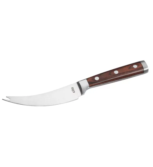 CILIO | Sardo Formaggio | zestaw 3 noży do sera, stal nierdzewna/drewno pakka, pudełko prezentowe