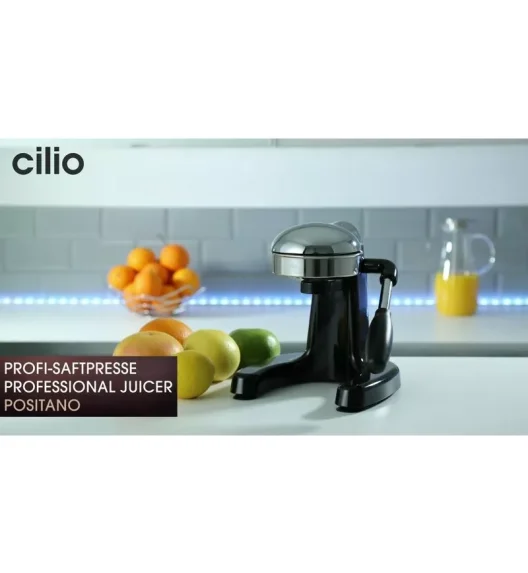 CILIO | Positano | wyciskacz do cytrusów, 25 x 23 x 23 cm, czarny