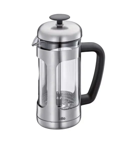 CILIO | Maria | kafeteria tłokowa, na 3 filiżanki, śred. 7 x 17 cm, 0,35 l, stal nierdzewna/szkło borokrzemowe