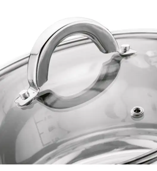 WYPRZEDAŻ! TADAR ROGER Komplet garnków nierdzewnych 12 el z patelnią non stick (BRAK PATELNI = 10 EL) / indukcja