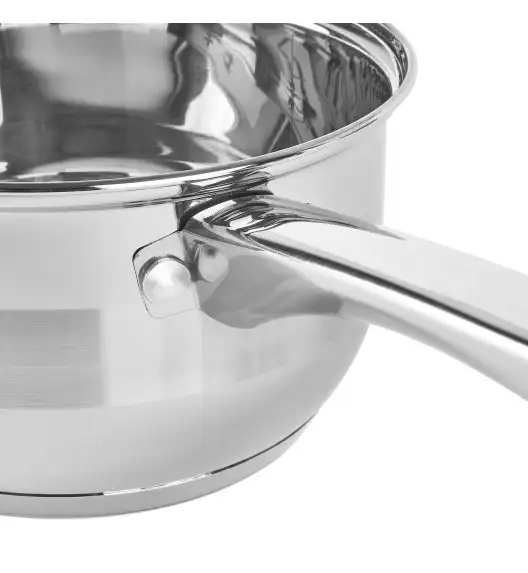 WYPRZEDAŻ! TADAR ROGER Komplet garnków nierdzewnych 12 el z patelnią non stick (BRAK PATELNI = 10 EL) / indukcja