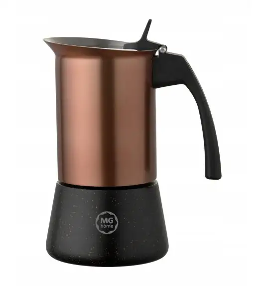 MG HOME | DOPPIO Kawiarka stalowa / rose gold