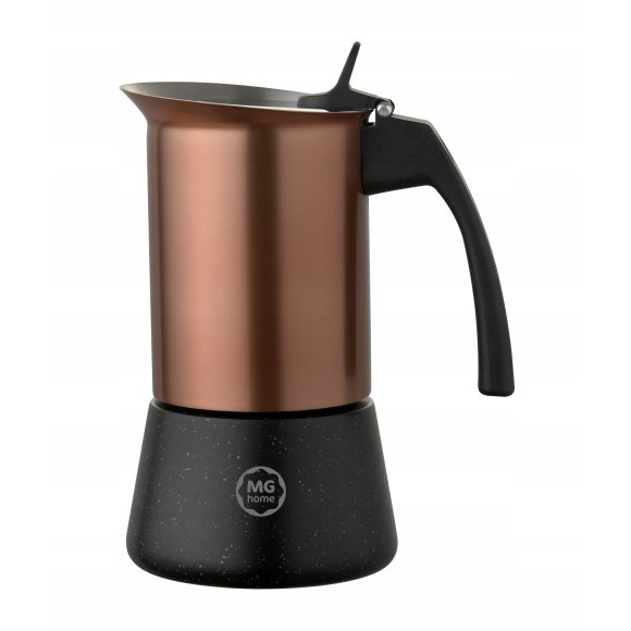 MG HOME | DOPPIO Kawiarka stalowa / rose gold
