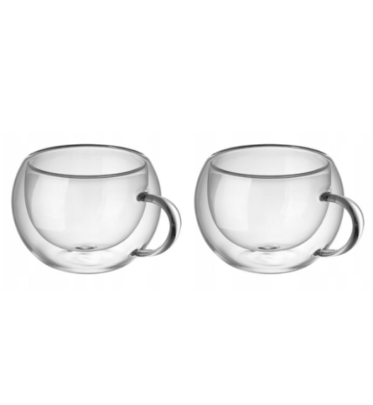 MG HOME | RENZA Zestaw 2 filiżanek termicznych z uchem 300 ml