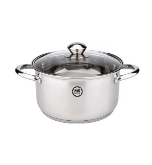 MG HOME | LAURO Zestaw garnków ze stali nierdzewnej 6 el