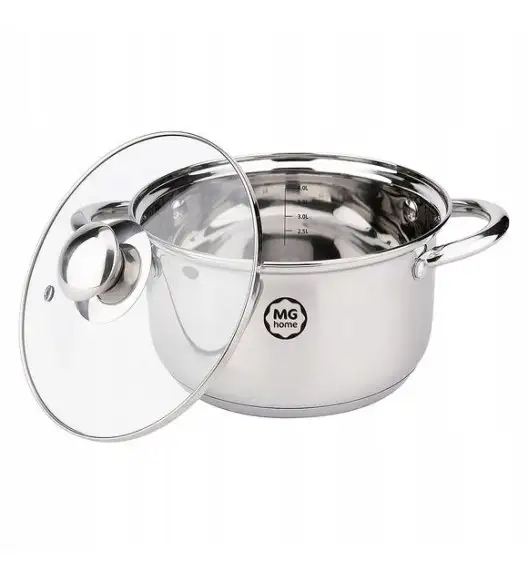 MG HOME | LAURO Zestaw garnków ze stali nierdzewnej 10 el