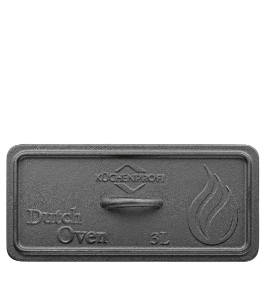 KÜCHENPROFI | Dutch Oven | żeliwna forma do pieczenia chleba, 28 x 12 x 10,5 cm, 3,0 l