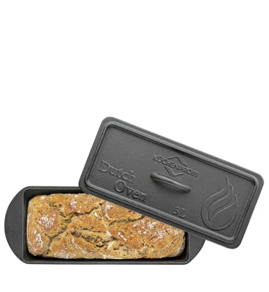 KÜCHENPROFI | Dutch Oven | żeliwna forma do pieczenia chleba, 28 x 12 x 10,5 cm, 3,0 l