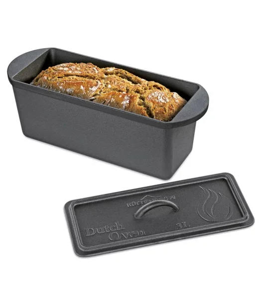 KÜCHENPROFI | Dutch Oven | żeliwna forma do pieczenia chleba, 28 x 12 x 10,5 cm, 3,0 l