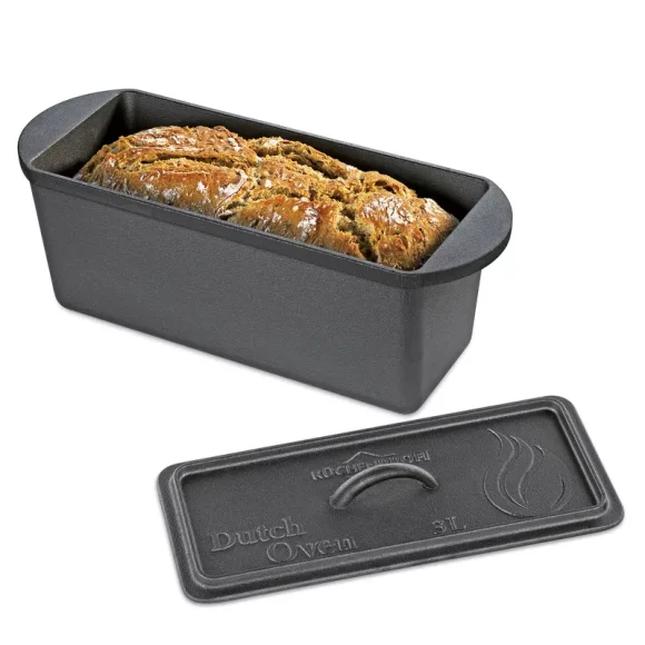 KÜCHENPROFI | Dutch Oven | żeliwna forma do pieczenia chleba, 28 x 12 x 10,5 cm, 3,0 l