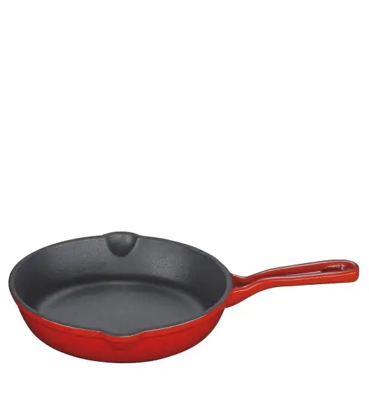 KÜCHENPROFI | Provence | patelnia żeliwna, śred. 16 cm, czerwona