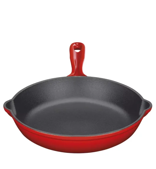KÜCHENPROFI | Provence | patelnia żeliwna, śred. 16 cm, czerwona