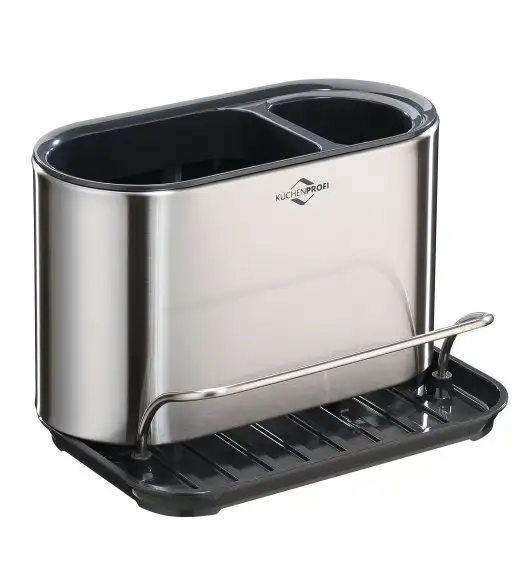 KÜCHENPROFI | Primus | organizer na akcesoria do zmywania, stal nierdzewna/tworzywo sztuczne, 18 x 13 x 12,5 cm