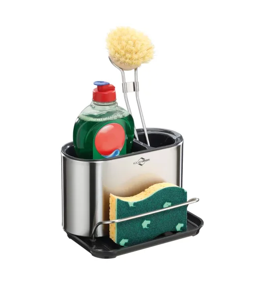 KÜCHENPROFI | Primus | organizer na akcesoria do zmywania, stal nierdzewna/tworzywo sztuczne, 18 x 13 x 12,5 cm
