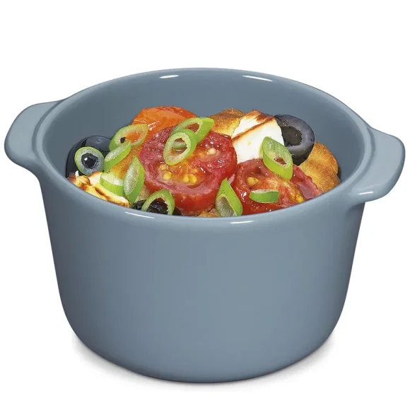 KÜCHENPROFI | Porto | miseczki żaroodporne, 2 szt., ceramika, 0,2 l, śred. 9 x 5,5 cm, niebieskie