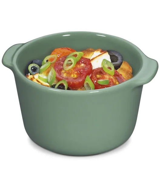 KÜCHENPROFI | Porto | miseczki żaroodporne, 2 szt., ceramika, 0,2 l, śred. 9 x 5,5 cm, zielone