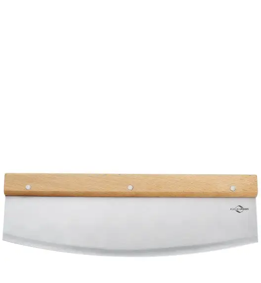 KÜCHENPROFI | nóż do pizzy, stal nierdzewna/drewno bukowe, 32 cm